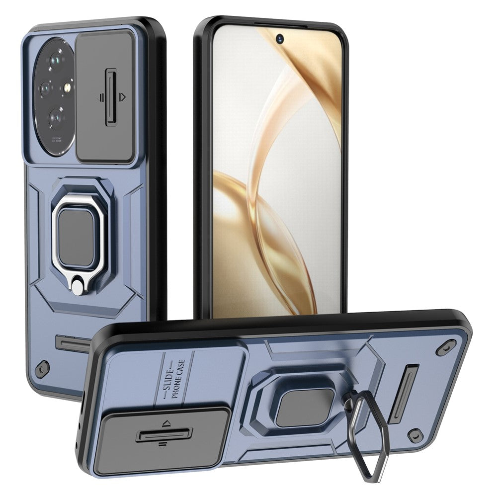 For Honor 200 5G Case Lens Cover Kickstand PC+TPU Phone Shell