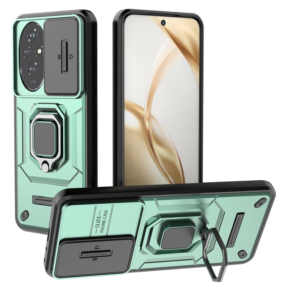 For Honor 200 5G Case Lens Cover Kickstand PC+TPU Phone Shell
