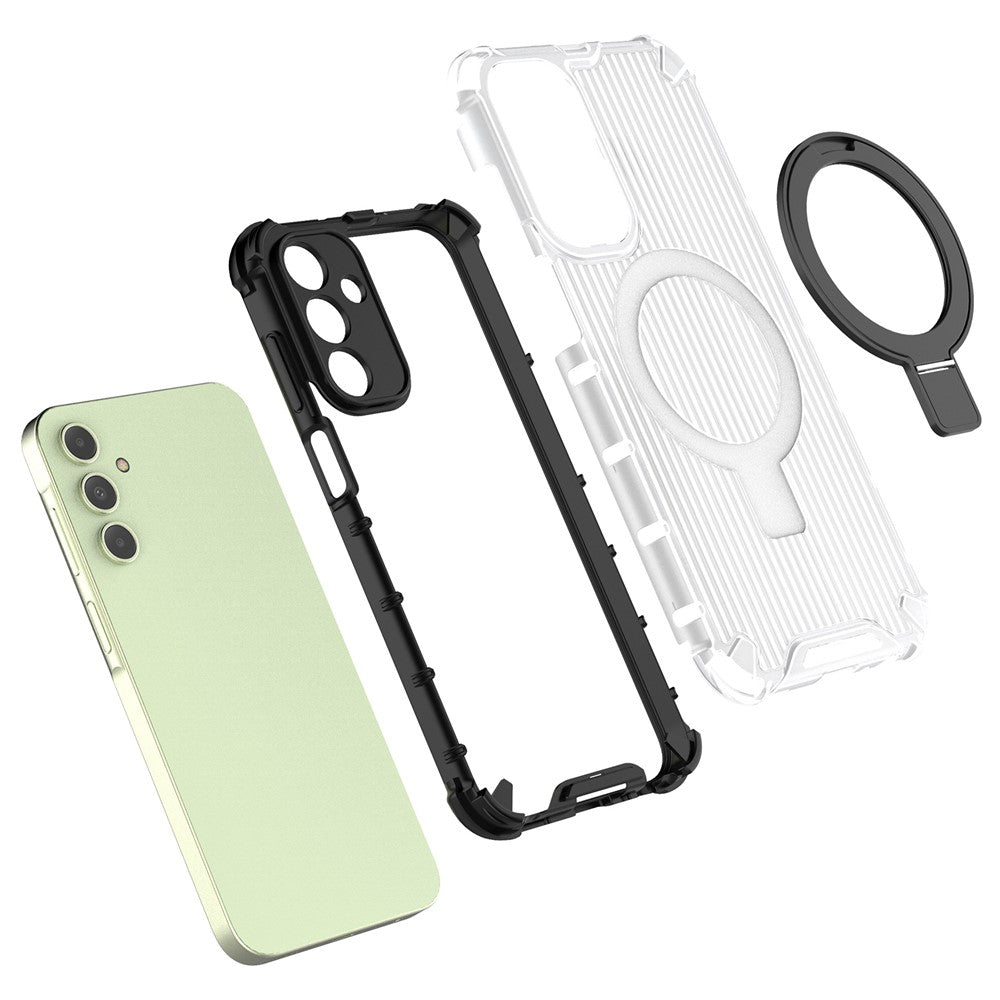 Galaxy A15 4G/5G Magnetische Hülle – Stoßfest & mit Ständer