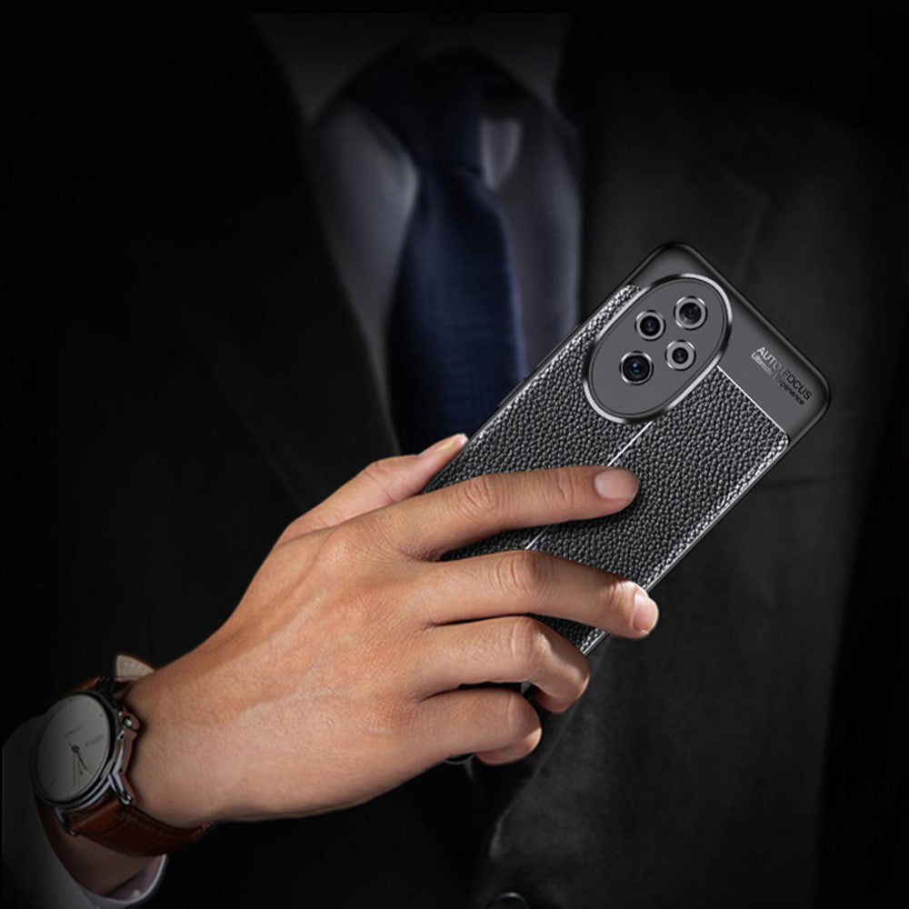 For Honor 200 5G Case Litchi Grain TPU Shockproof Phone Cover