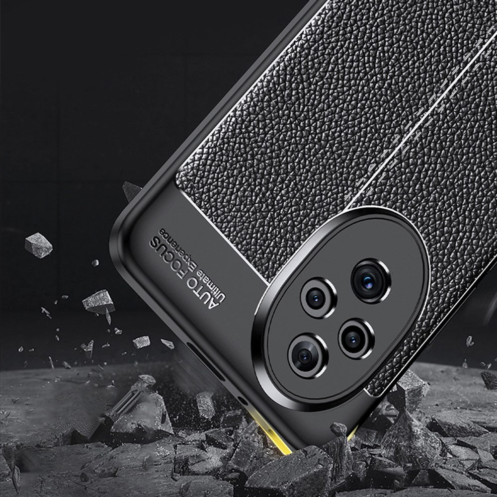 For Honor 200 Pro 5G Case Litchi Texture Flexible TPU Slim Phone Cover