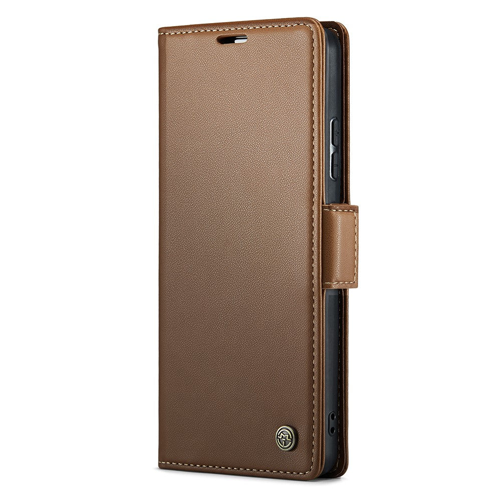 CASEME 023 Series For Xiaomi Redmi Note 13 Pro+ 5G Leather Case Glossy Phone Cover RFID Blocking