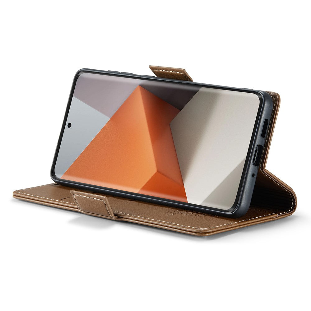 CASEME 023 Series For Xiaomi Redmi Note 13 Pro+ 5G Leather Case Glossy Phone Cover RFID Blocking