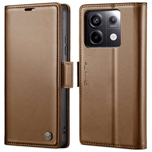 CASEME 023 Series For Xiaomi Redmi Note 13 Pro 5G / Poco X6 5G Case RFID Blocking Wallet Phone Cover