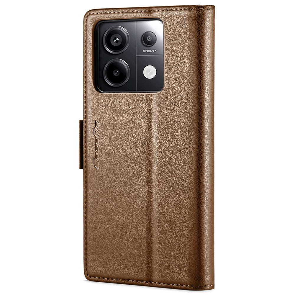 CASEME 023 Series For Xiaomi Redmi Note 13 Pro 5G / Poco X6 5G Case RFID Blocking Wallet Phone Cover