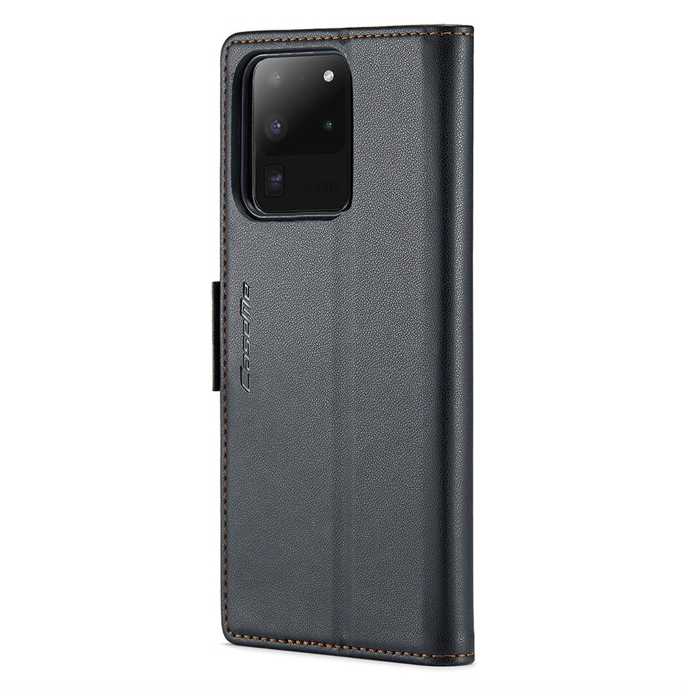 Galaxy S20 Ultra Glänzende Wallet-Hülle – RFID-Schutz & Ständer