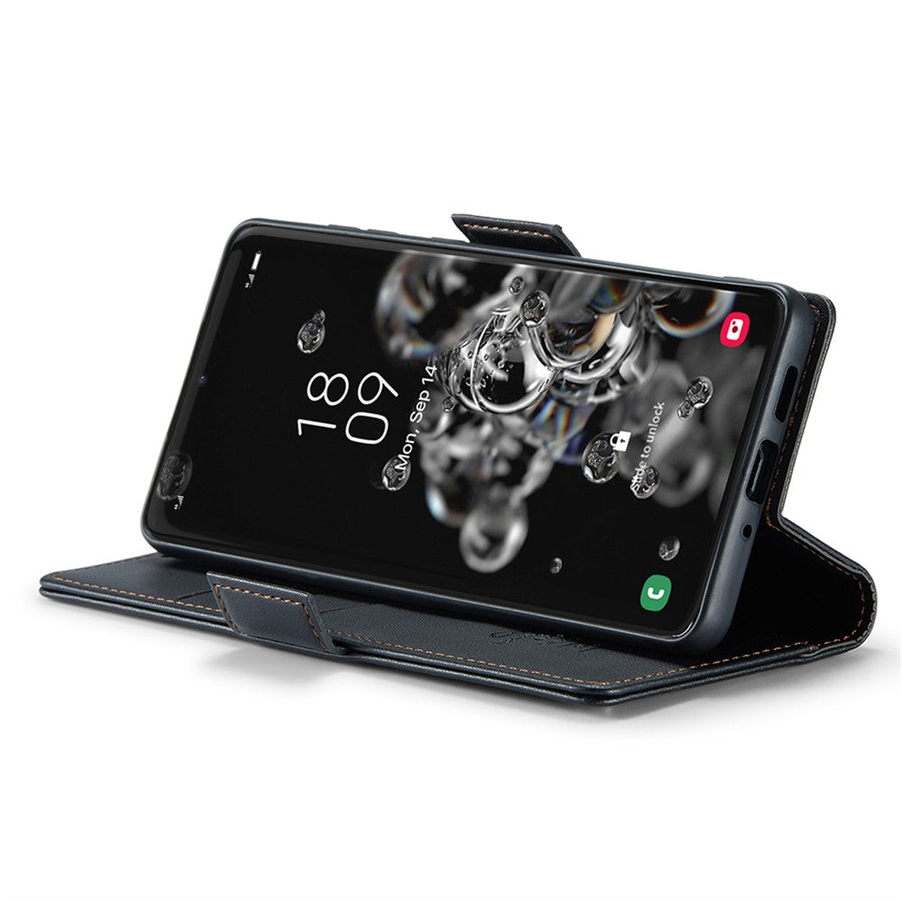 Galaxy S20 Ultra Glänzende Wallet-Hülle – RFID-Schutz & Ständer