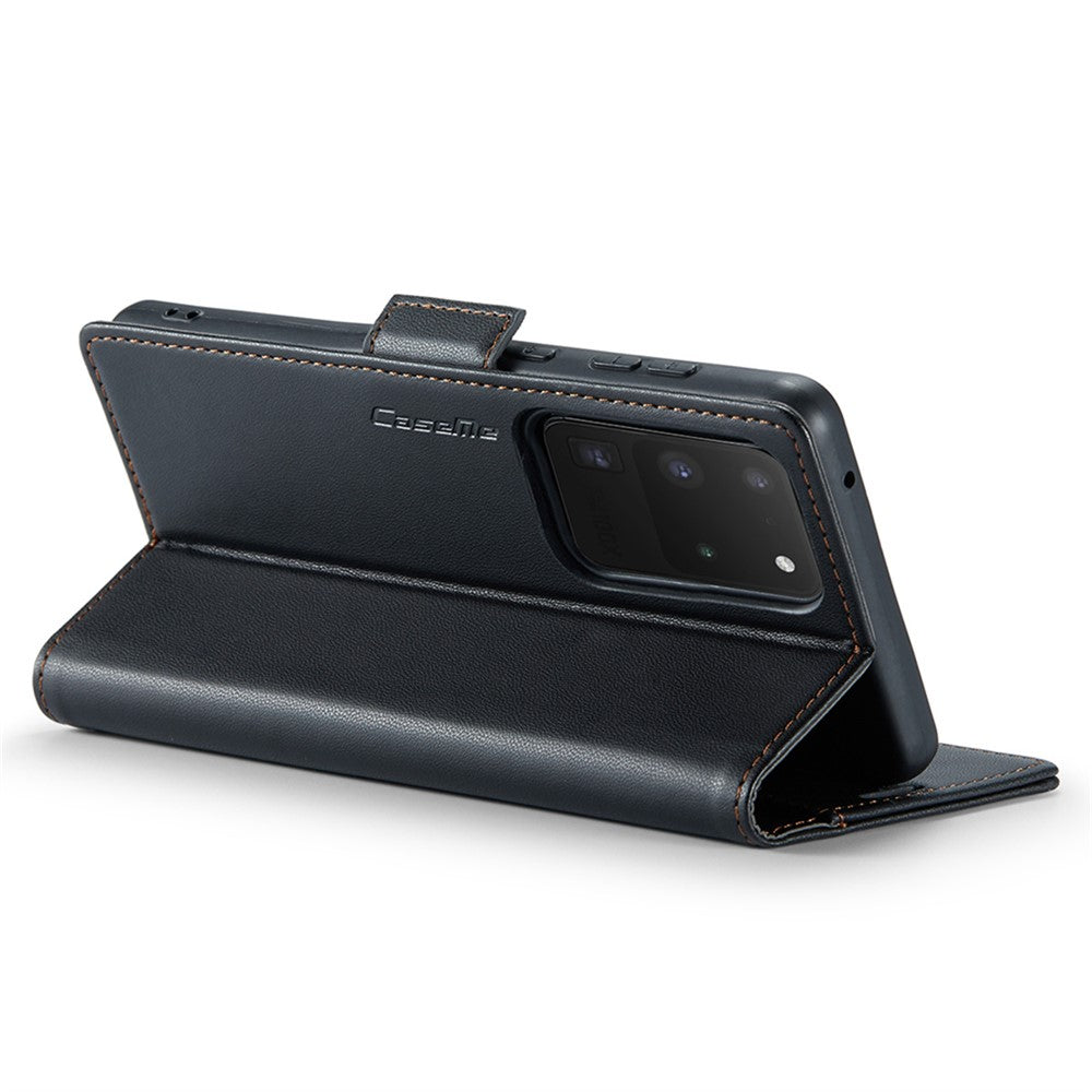 Galaxy S20 Ultra Glänzende Wallet-Hülle – RFID-Schutz & Ständer