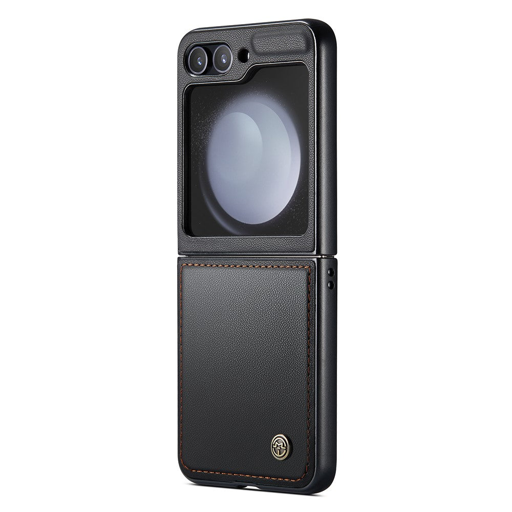 Galaxy Z Flip5 5G Glänzende Wallet-Hülle – RFID-Schutz & Ständer