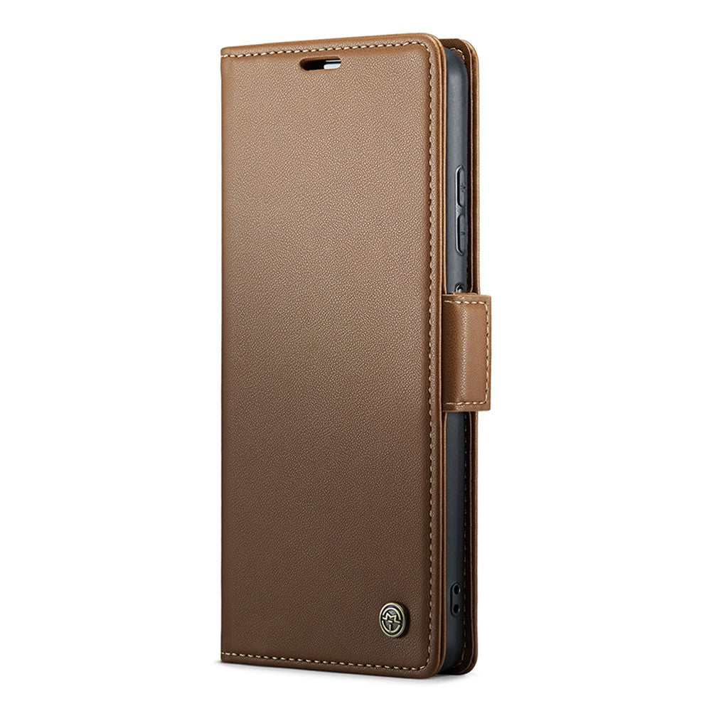 CASEME 023 Series For Xiaomi Redmi Note 13 5G Case Leather Folio Phone Cover RFID Blocking