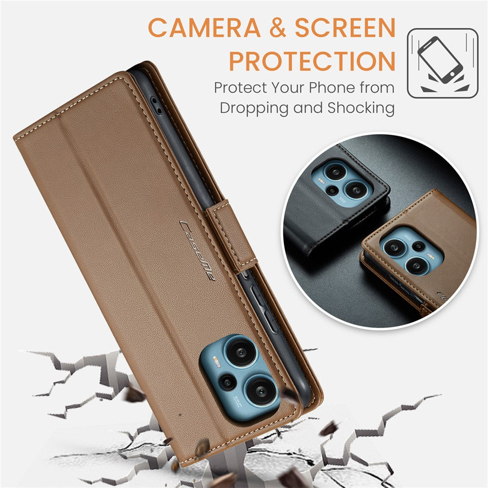 CASEME 023 Series For Xiaomi Poco F5 5G / Redmi Note 12 Turbo Case Wallet Leather Phone Cover