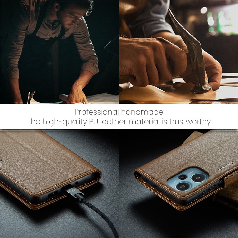 CASEME 023 Series For Xiaomi Poco F5 5G / Redmi Note 12 Turbo Case Wallet Leather Phone Cover