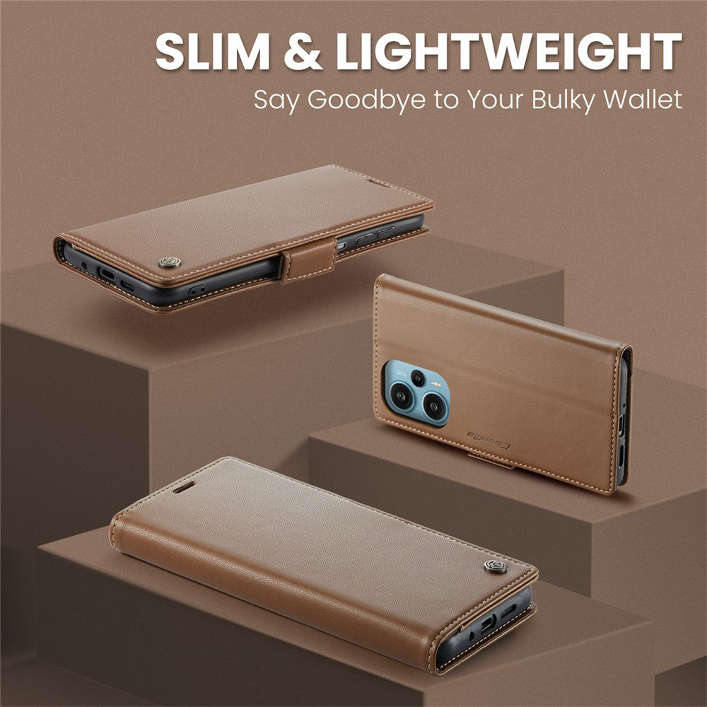CASEME 023 Series For Xiaomi Poco F5 5G / Redmi Note 12 Turbo Case Wallet Leather Phone Cover