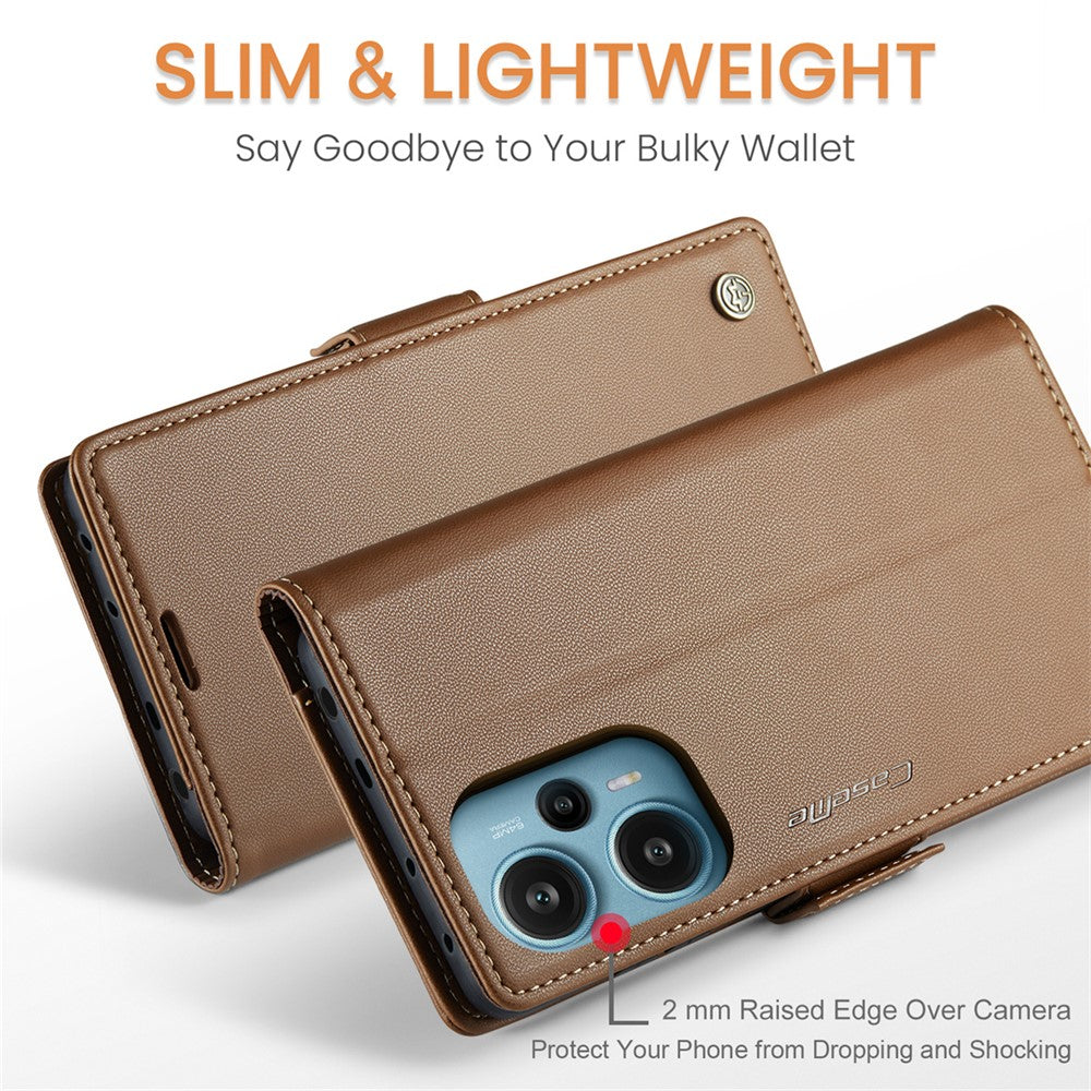 CASEME 023 Series For Xiaomi Poco F5 5G / Redmi Note 12 Turbo Case Wallet Leather Phone Cover