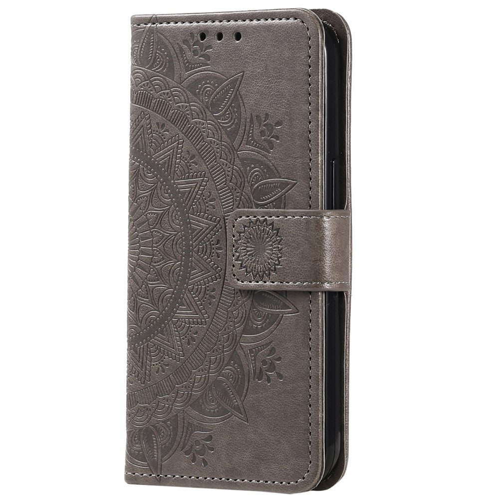 For Xiaomi Poco F6 5G / Redmi Turbo 3 5G Case Imprinted Totem PU Leather Phone Cover