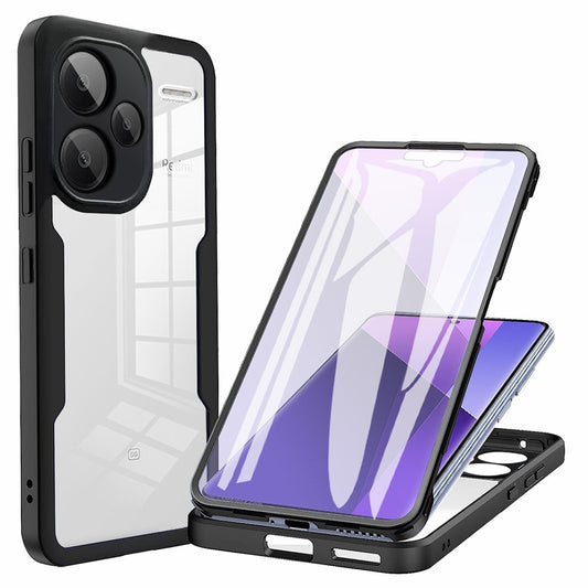 Xiaomi Redmi Note 13 Pro+ 5G Handyhülle – Gehäuse aus Acryl + transparenter TPU- mit PET-Bildschirmfolie