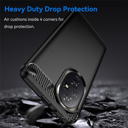 Honor 200 Pro 5G Handyhülle – Gehäuse aus gebürstetem, weichem TPU, Anti-Fall-Telefonschutzhülle