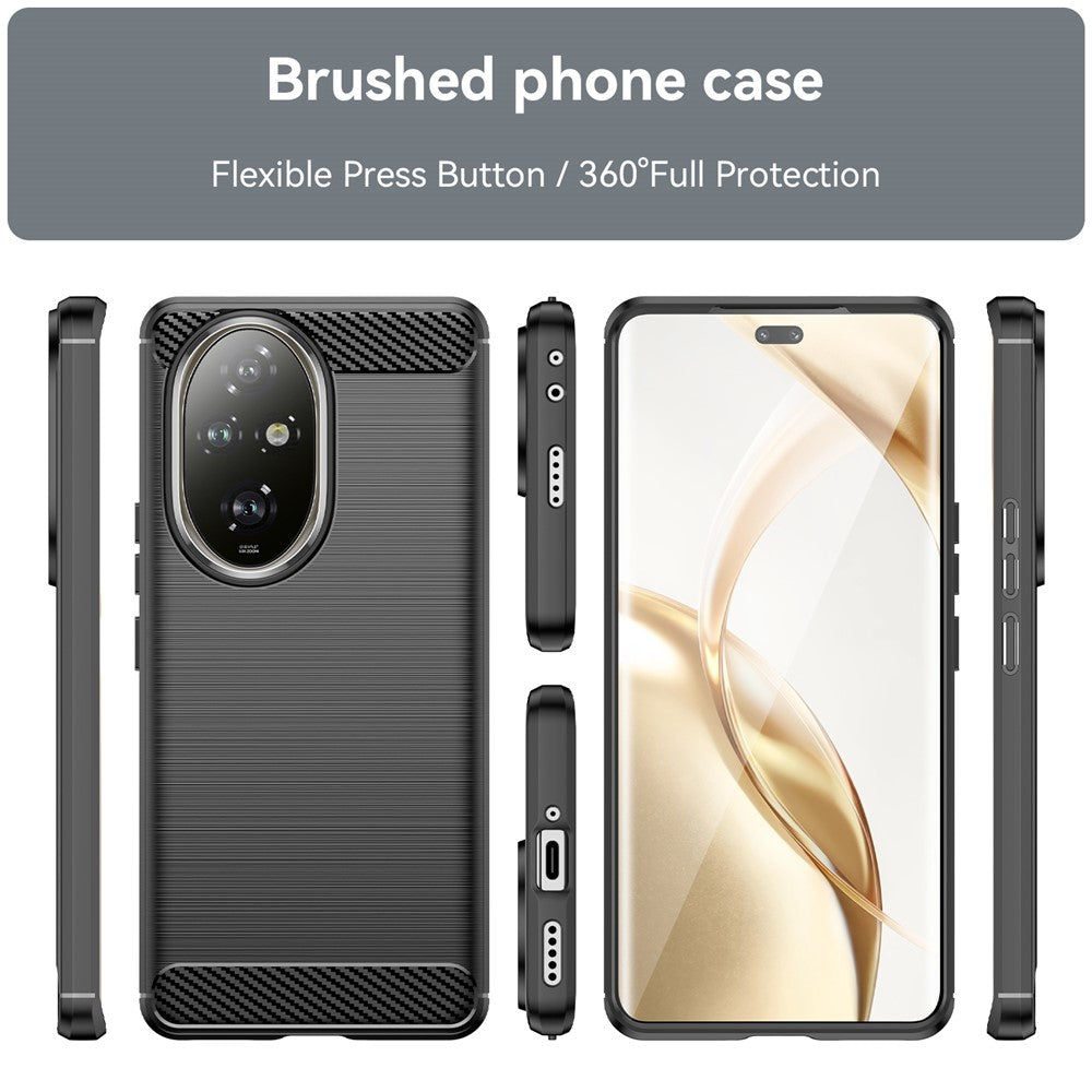 For Honor 200 Pro 5G Case Brushed Soft TPU Anti-Fall Phone Protective Cover