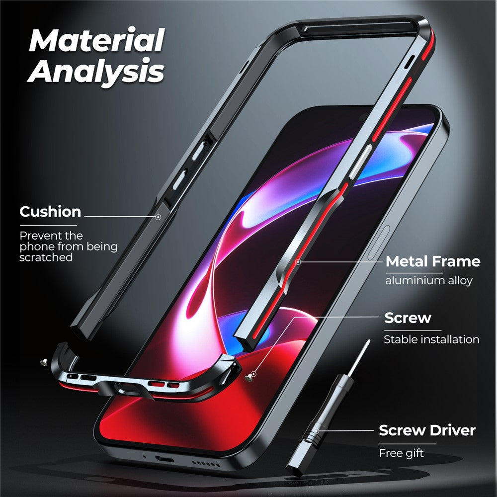 Nothing Phone (2a) Plus / Phone (2a) Handyhülle – Aus Metall, Stoßdämpferrahmen