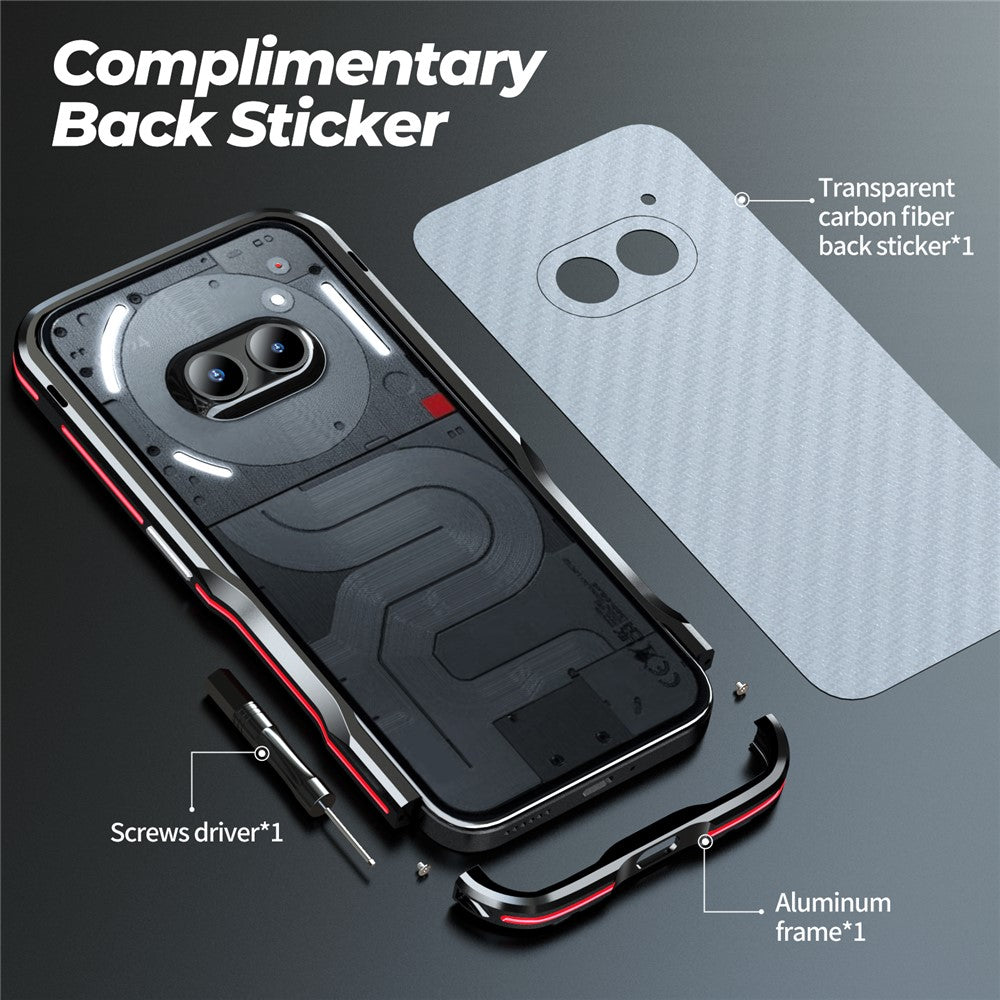 Nothing Phone (2a) Plus / Phone (2a) Handyhülle – Aus Metall, Stoßdämpferrahmen