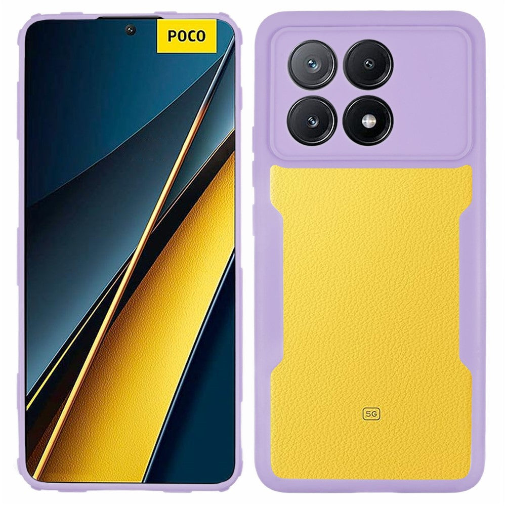 For Xiaomi Poco X6 Pro 5G / Redmi K70 5G / K70E 5G Case Acrylic+TPU Clear Phone Cover with PET Screen Film