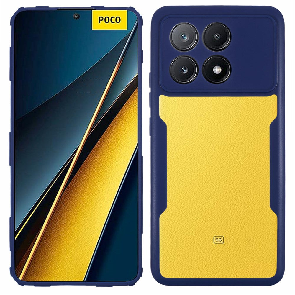 For Xiaomi Poco X6 Pro 5G / Redmi K70 5G / K70E 5G Case Acrylic+TPU Clear Phone Cover with PET Screen Film