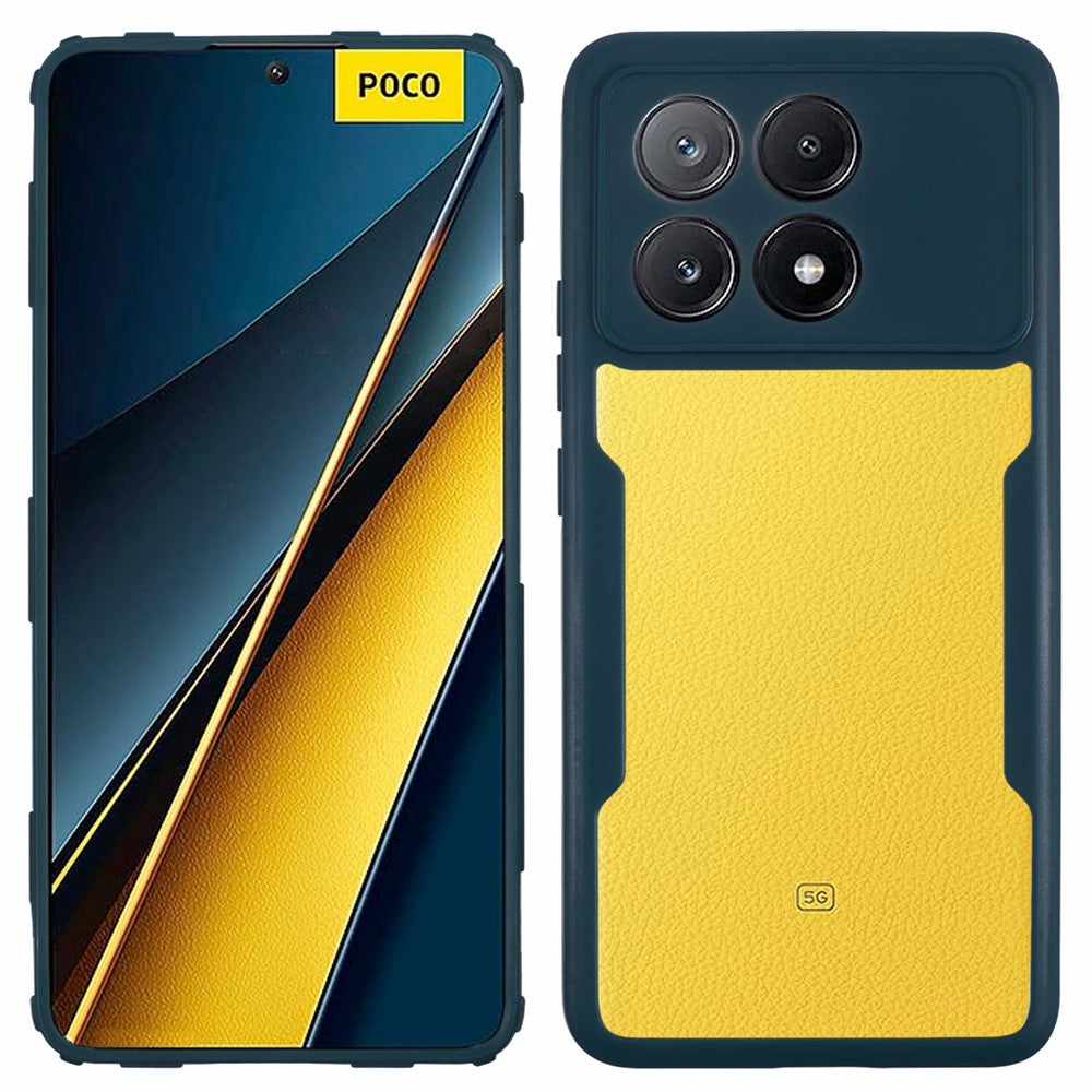 For Xiaomi Poco X6 Pro 5G / Redmi K70 5G / K70E 5G Case Acrylic+TPU Clear Phone Cover with PET Screen Film