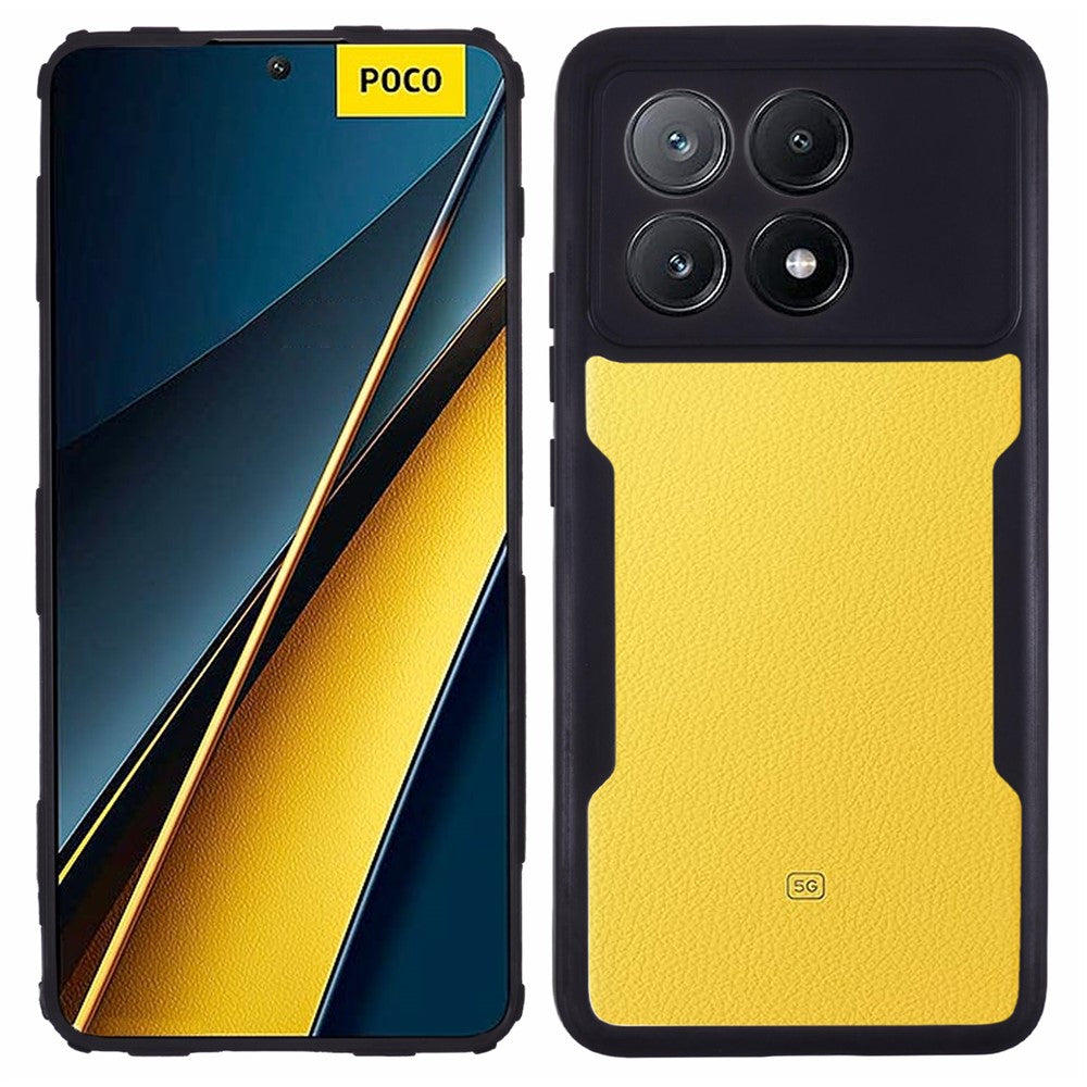 For Xiaomi Poco X6 Pro 5G / Redmi K70 5G / K70E 5G Case Acrylic+TPU Clear Phone Cover with PET Screen Film