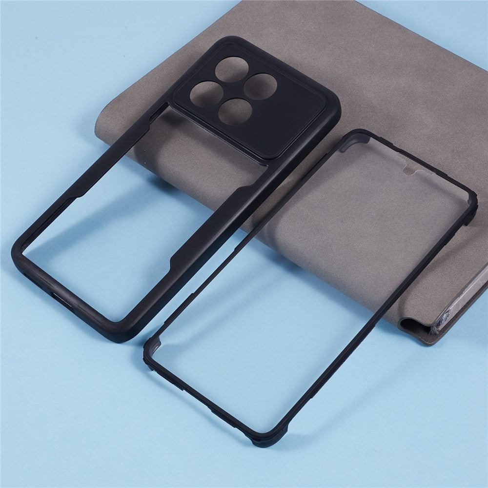 For Xiaomi Poco X6 Pro 5G / Redmi K70 5G / K70E 5G Case Acrylic+TPU Clear Phone Cover with PET Screen Film