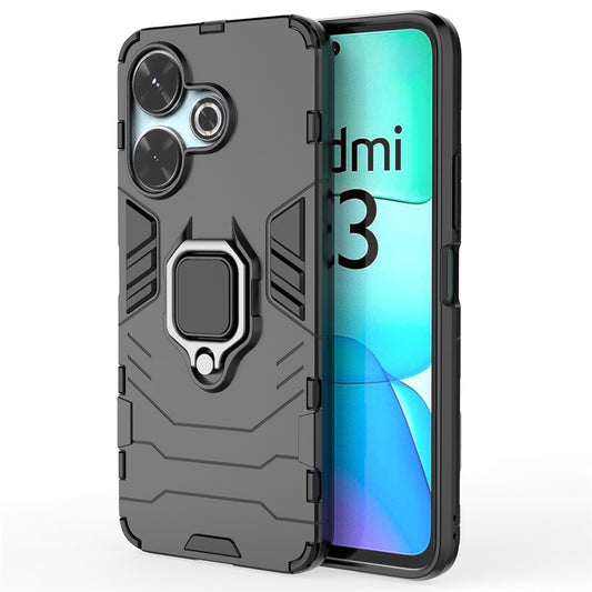 For Xiaomi Redmi 13 5G / 13 4G Case Armor  PC+TPU Phone Cover with Ring Kickstand