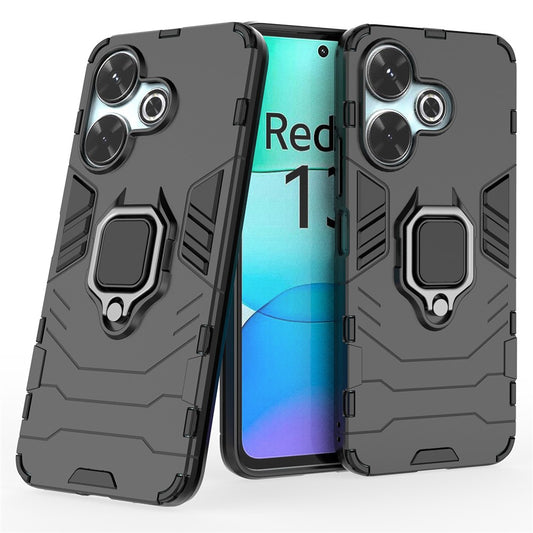 For Xiaomi Redmi 13 5G / 13 4G Case Armor  PC+TPU Phone Cover with Ring Kickstand