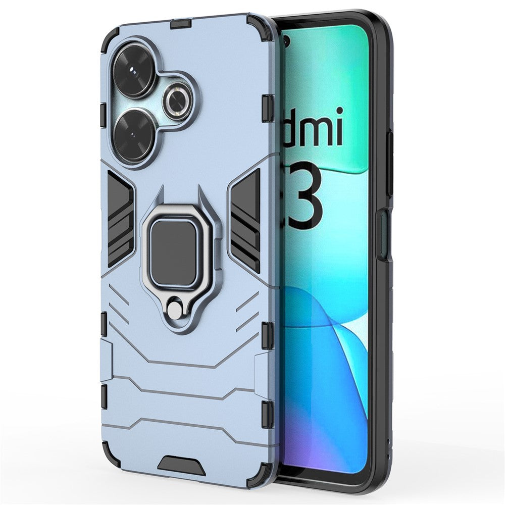 For Xiaomi Redmi 13 5G / 13 4G Case Armor  PC+TPU Phone Cover with Ring Kickstand