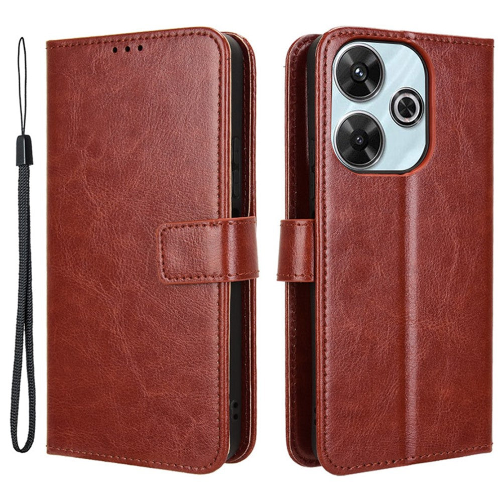 For Xiaomi Redmi 13 5G / 13 4G / Note 13R 5G / Poco M6 4G Case PU Leather Mobile Phone Cover