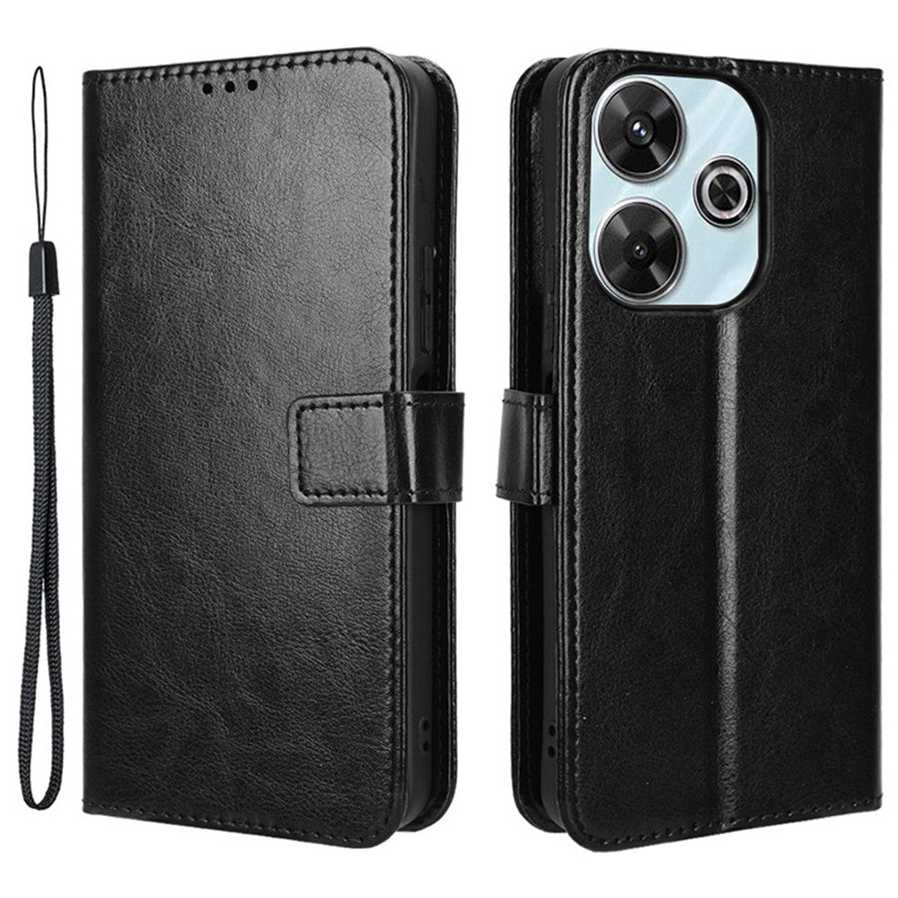 For Xiaomi Redmi 13 5G / 13 4G / Note 13R 5G / Poco M6 4G Case PU Leather Mobile Phone Cover