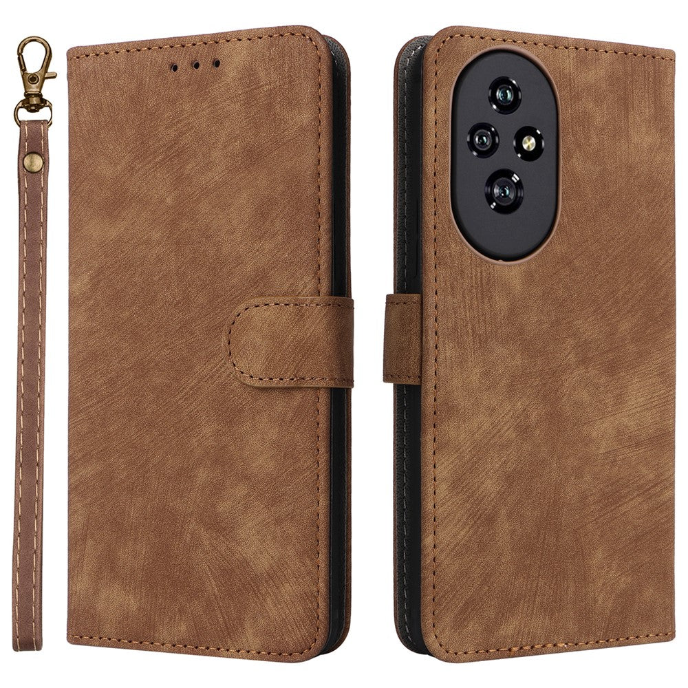 For Honor 200 5G Case PU Leather RFID Blocking Card Slots Wallet Phone Cover