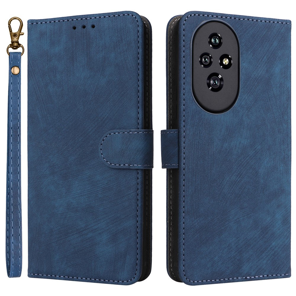 For Honor 200 5G Case PU Leather RFID Blocking Card Slots Wallet Phone Cover