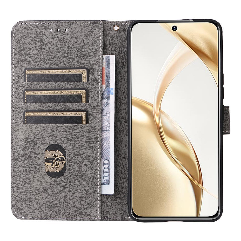 For Honor 200 5G Case PU Leather RFID Blocking Card Slots Wallet Phone Cover