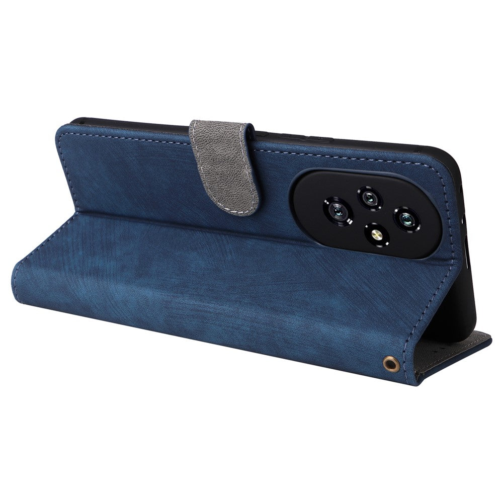 For Honor 200 5G Case PU Leather RFID Blocking Card Slots Wallet Phone Cover
