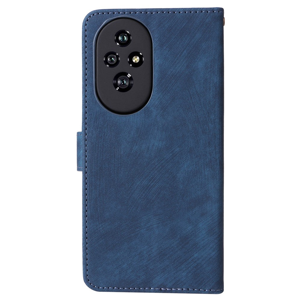 For Honor 200 5G Case PU Leather RFID Blocking Card Slots Wallet Phone Cover