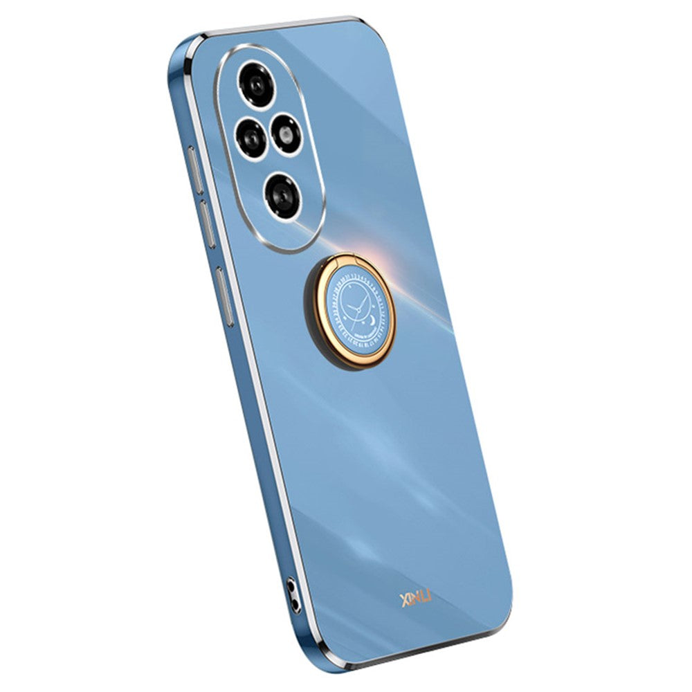 Honor 200 Pro 5G Handyhülle – Galvanisierte TPU-Rückseite, kratzfest, mit Ringständer