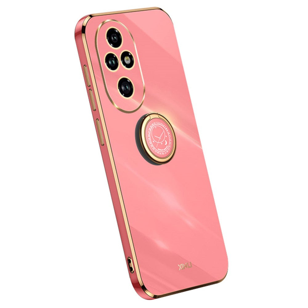 Honor 200 Pro 5G Handyhülle – Galvanisierte TPU-Rückseite, kratzfest, mit Ringständer