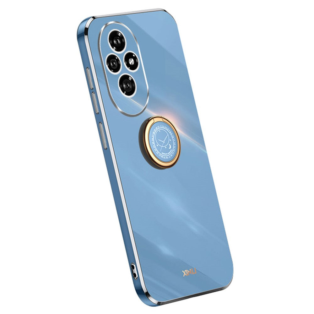 Honor 200 5G Handyhülle – Galvanisierte TPU-Rückseite, kratzfest, mit Ringständer