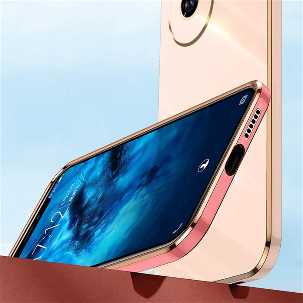 XINLI For Honor 200 5G TPU Case Phone Cover Electroplating Golden Edge