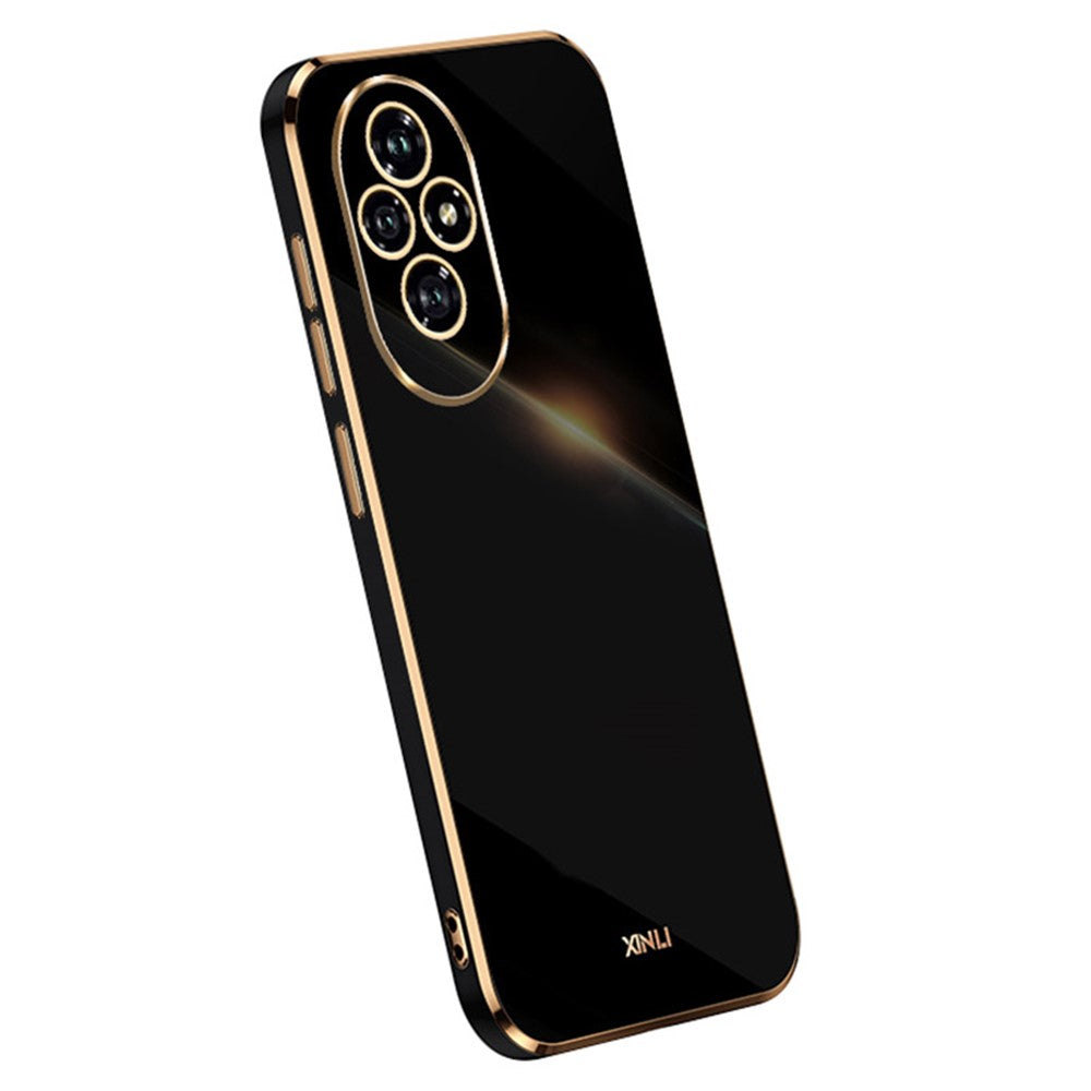 XINLI For Honor 200 5G TPU Case Phone Cover Electroplating Golden Edge