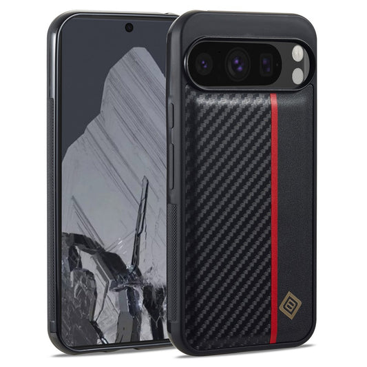 Pixel 9 Pro Stoßfeste Hülle - Carbonfaser-Optik