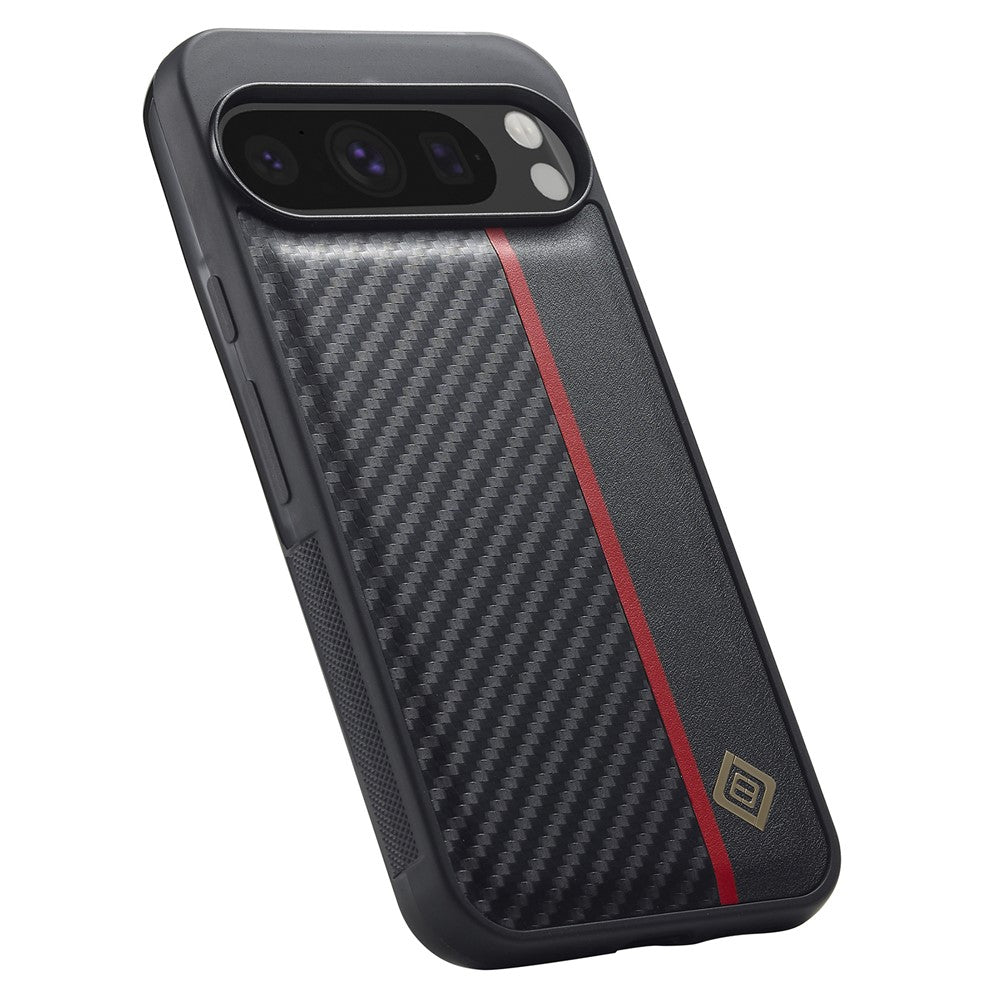 Pixel 9 Pro XL Stoßfeste Hülle - Carbonfaser-Optik