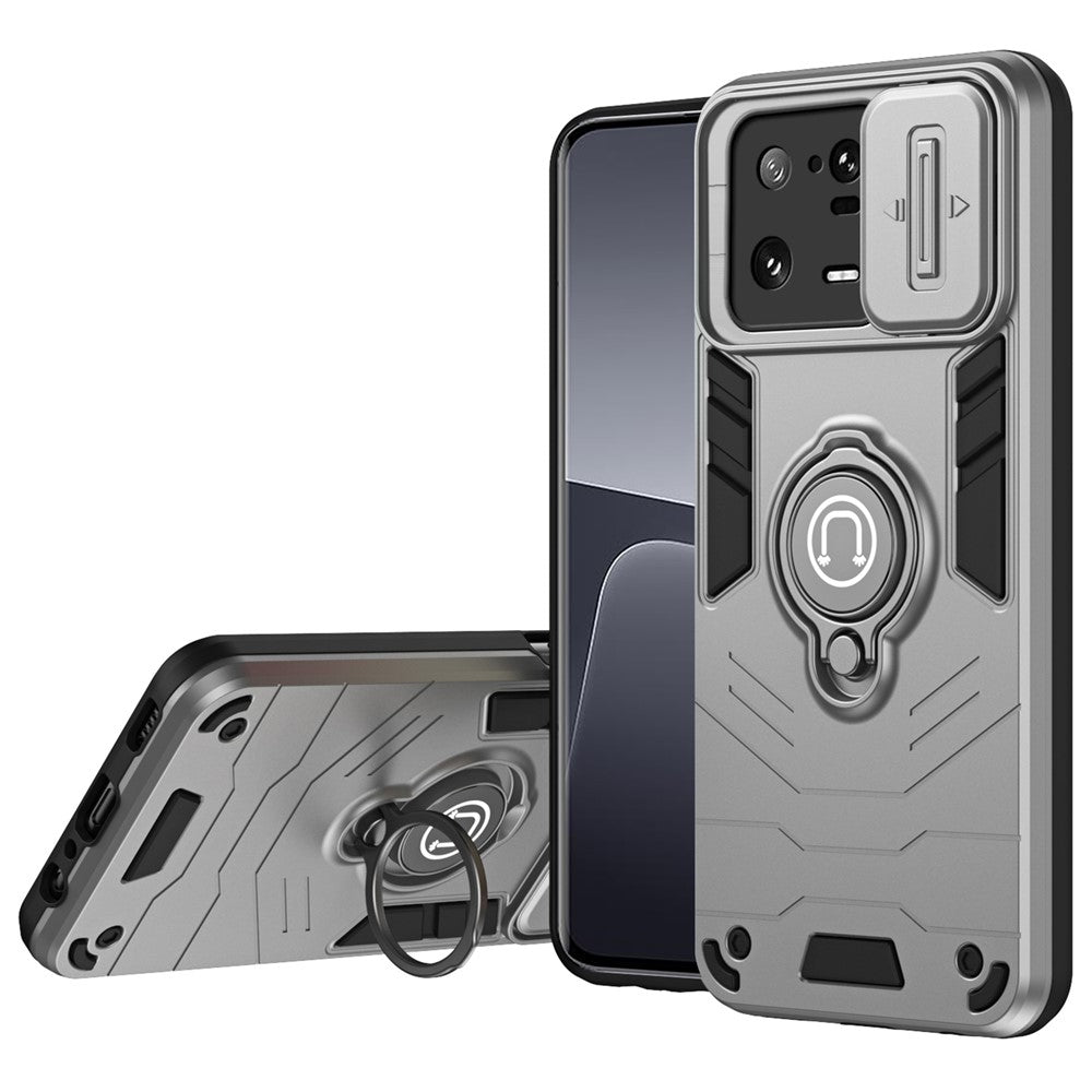 For Xiaomi 13 Pro 5G Case PC+TPU+Metal Kickstand Phone Cover