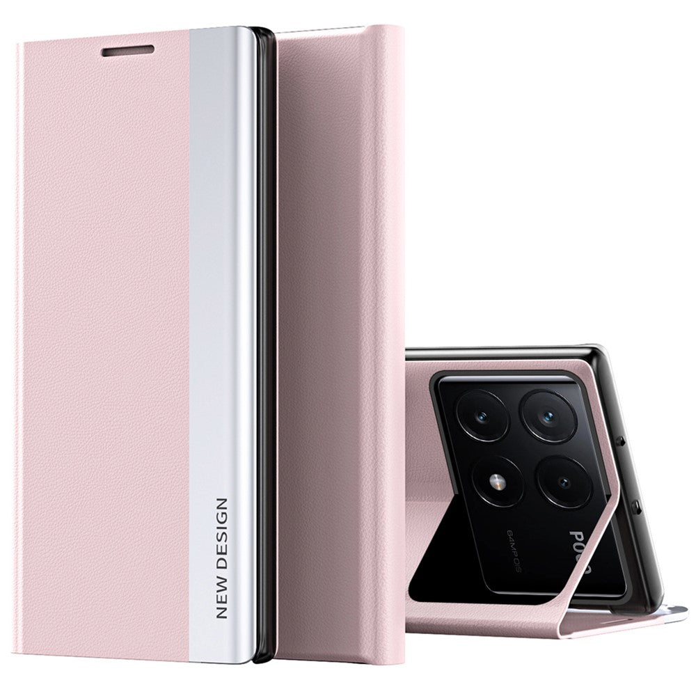 For Xiaomi Poco F6 Pro 5G / Redmi K70 5G / K70 Pro 5G Stand Case Anti-Scratch Leather Phone Cover