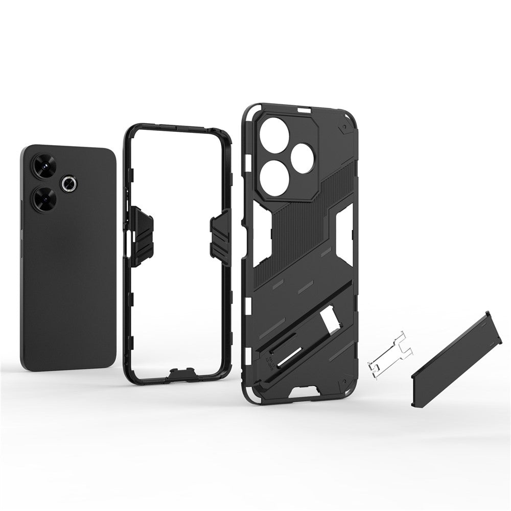For Xiaomi Redmi 13 5G / 13 4G Case PC+TPU Shockproof Protective Phone Cover with Kickstand