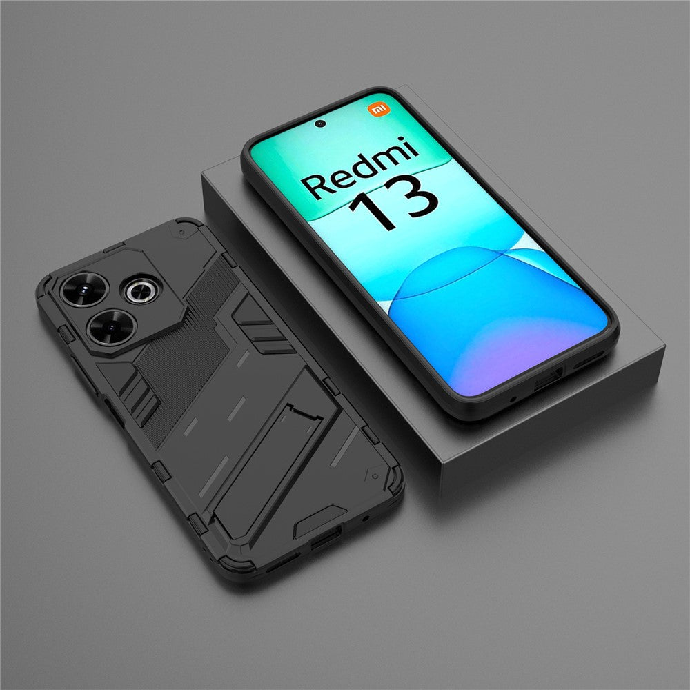 For Xiaomi Redmi 13 5G / 13 4G Case PC+TPU Shockproof Protective Phone Cover with Kickstand